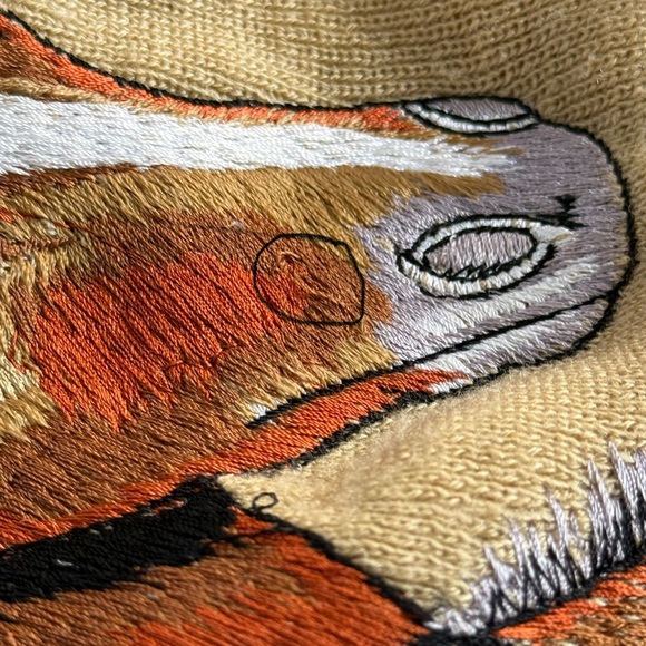 Vintage Cyn Les Shirlee Equestrian/Horse Embroidered Sweater (size M) - Picture 12 of 12